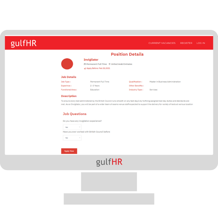 gulfHR Recruitment Portal